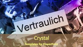  Presentation with patient and confidential - Slide set featuring secure document destruction - shredded paper confidential background and a  colored foreground