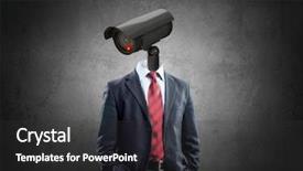  Presentation with privacy - Colorful PPT layouts enhanced with secure your privacy mixed media backdrop and a dark gray colored foreground