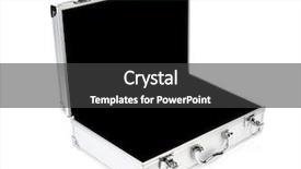  Presentation with cargo - Audience pleasing slide deck consisting of securing cargo - metal case on white background backdrop and a  colored foreground