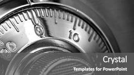  Presentation with combination lock - Colorful slides enhanced with security - combination safe lock backdrop and a dark gray colored foreground
