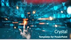  Presentation with danger - Theme with security - danger of hack attack background and a ocean colored foreground