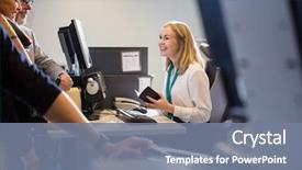  Presentation with airport security - Amazing PPT theme having security - staff holding boarding pass backdrop and a gray colored foreground