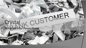  Presentation with destruction - Slides featuring security alignment - shredded paper tagged with bank background and a light gray colored foreground