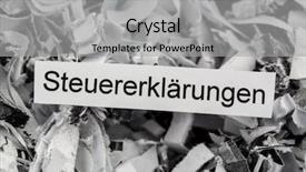  Presentation with burden - Colorful slide deck enhanced with security alignment - tagged with shredded paper tax backdrop and a light gray colored foreground