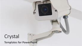  Presentation with cctv - Amazing presentation theme having security camera backdrop and a white colored foreground