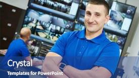  Presentation with video surveillance - Amazing PPT theme having bad road pits potholes and puddles after rain on paved road background is an old road with cracked asphalt gravel and sand road wet from rain and snow that needs maintenance dangerous road road closed destroyed canvas backdrop and a  colored foreground.