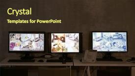  Presentation with security guard - Presentation featuring security guard at night background and a wine colored foreground