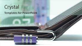  Presentation with unlock - Presentation theme consisting of security guard sales - abstract unlock your wallet background and a mint green colored foreground