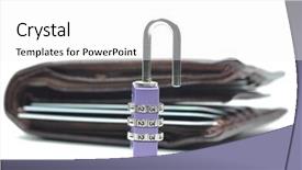  Presentation with unlock - Beautiful presentation theme featuring security guard sales - abstract unlock your wallet backdrop and a white colored foreground