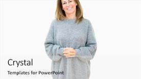  Presentation with intelligence - Presentation design with security intelligence - beautiful middle age woman wearing background and a white colored foreground