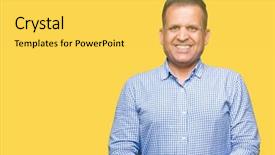  Presentation with success business - PPT theme with security intelligence - middle age arab business man background and a yellow colored foreground