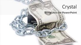  Presentation with padlock - Amazing theme having security loan - color photo of a metal backdrop and a white colored foreground