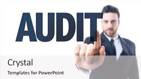  Presentation with operations security - Presentation theme featuring security operations - business man pointing the text background and a white colored foreground