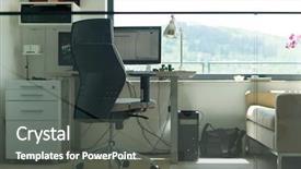  Presentation with operations security - Presentation design with security operations - room with equipment for video background and a gray colored foreground