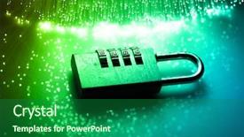  Presentation with fiber - Cool new presentation theme with security protection - fiber optics background with lots backdrop and a  colored foreground