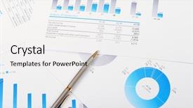  Presentation with sales - Cool new presentation theme with security review - charts and graphs of sales backdrop and a white colored foreground