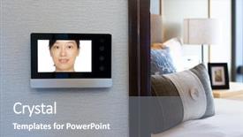  Presentation with bedroom modern - Presentation consisting of security systems - intercom video door bell background and a gray colored foreground