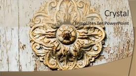  Presentation with oak door texture and - Presentation theme with security village - wooden door grunge textures background and a  colored foreground