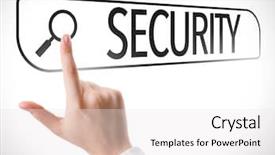  Presentation with autobiography biography written in search - Audience pleasing theme consisting of security written in search bar backdrop and a  colored foreground