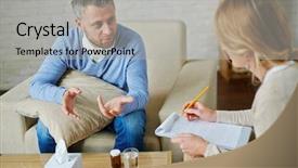  Presentation with communication problem in relationship marital - Presentation with sedation - explanation of problem background and a  colored foreground