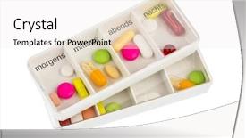  Presentation with mechanic inspection tablet - Cool new PPT theme with sedation - tablet dispenser and tablet backdrop and a white colored foreground