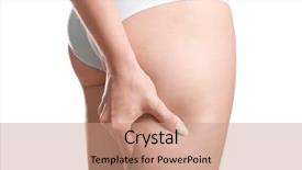  Presentation with white and black woman climbing ladders - PPT layouts enhanced with sediment - woman with cellulite problem background and a coral colored foreground