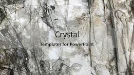  Presentation with rock - Presentation theme featuring sedimentary rocks - abstract limestone rock forming background and a light gray colored foreground