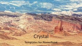  Presentation with capitol - Cool new theme with sedimentary rocks - capitol reef national park utah backdrop and a coral colored foreground