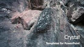  Presentation with texture - Colorful slides enhanced with sedimentary rocks - natural rock texture background close backdrop and a dark gray colored foreground
