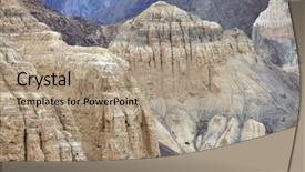  Presentation with rocks - Colorful presentation theme enhanced with sedimentary rocks near lamayuru monastery backdrop and a  colored foreground