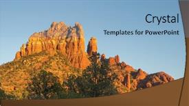  Presentation with fall colors - Presentation theme with sedona arizona a tree changing background and a light blue colored foreground