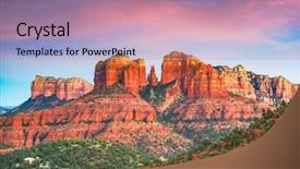  Presentation with arizona - Cool new presentation design with sedona arizona usa at red backdrop and a coral colored foreground