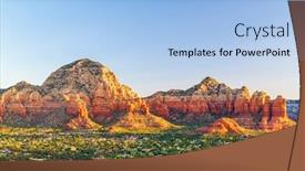  Presentation with arizona - Amazing slide set having sedona-arizona-usa-downtown-cityscape backdrop and a light blue colored foreground