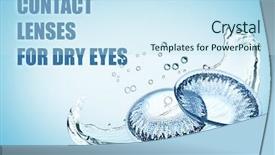  Presentation with eyesight - Amazing slide deck having see clearly - contact lenses for dry eyes backdrop and a sky blue colored foreground