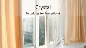 Presentation with curtains - Amazing slide deck having see clearly - room window with light curtains backdrop and a lemonade colored foreground