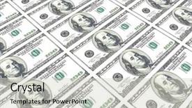  Presentation with investment money - Beautiful slide set featuring see more in my portfolio backdrop and a soft green colored foreground