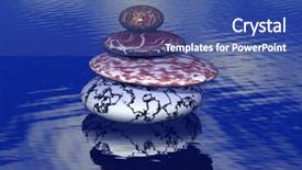  Presentation with balanced stones - Cool new theme with see more in my portfolio backdrop and a ocean colored foreground