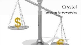  Presentation with euro - PPT theme having see more in my portfolio background and a white colored foreground