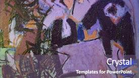  Presentation with portfolio - Colorful presentation design enhanced with see more in my portfolio backdrop and a violet colored foreground