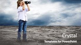  Presentation with animated watch - Beautiful presentation featuring see person - young boy watch backdrop and a gray colored foreground