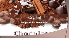  Presentation with coffee and sweet chocolate brownies - Audience pleasing slide deck consisting of seed bitterness - composition of chocolate sweets cocoa backdrop and a tawny brown colored foreground