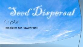  Presentation with seed - Presentation design consisting of seed-dispersal-mechanisms background and a light blue colored foreground
