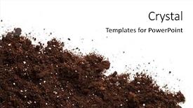  Presentation with seed growing - Presentation theme having seed growing - soil on the white background and a white colored foreground