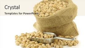  Presentation with peas - PPT theme having seed storage protein - dried chick peas background and a  colored foreground