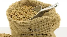  Presentation with green gold and white - Slide deck consisting of seed storage protein - green dried lentils background and a  colored foreground