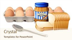  Presentation with peanut butter - Amazing slides having seed storage protein - illustration of a bread backdrop and a cream colored foreground