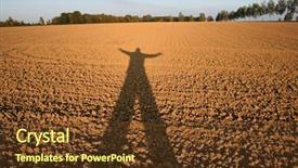 Presentation with shadow - Presentation having seedbed - shadow of person cast background and a tawny brown colored foreground