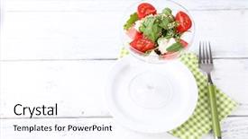  Presentation with feta cheese - Cool new PPT theme with seeds balsamic sauce in cocktail backdrop and a sky blue colored foreground