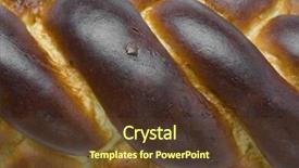  Presentation with bread - Colorful presentation theme enhanced with seeds faith - loaf of challah bread backdrop and a tawny brown colored foreground