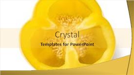  Presentation with pepper - PPT layouts having seeds-in-a-fresh-yellow background and a yellow colored foreground